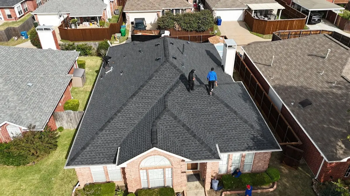 Slate & Tile Roof Repair work in progress on a Plainsboro property